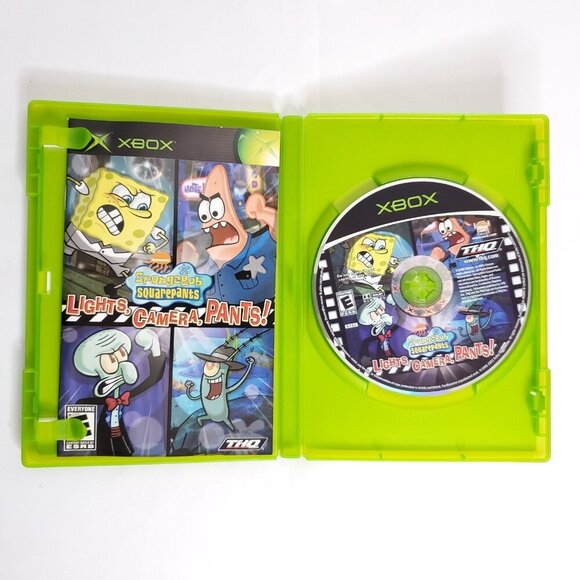 XBox Spongebob Squarepants Bundle Movie Lights Camera Action Battle Bikini Botto - Picture 8 of 10